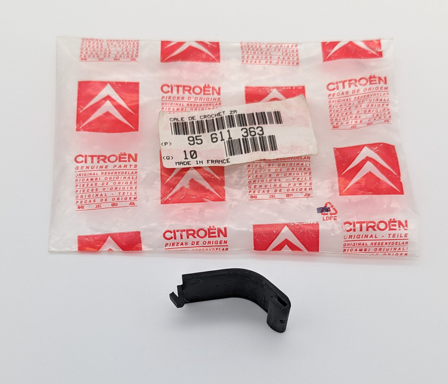 Citroen AX Bonnet Spring Holder Support, 95611363, 95 611 363