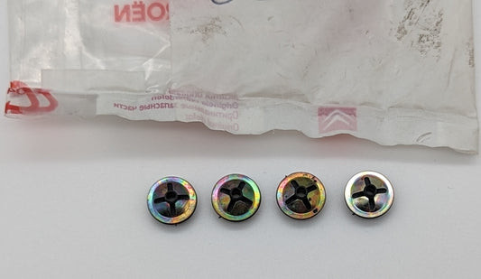 Citroen AX Bonnet Emblem Retaining Clips, 96 056 037, 96056037