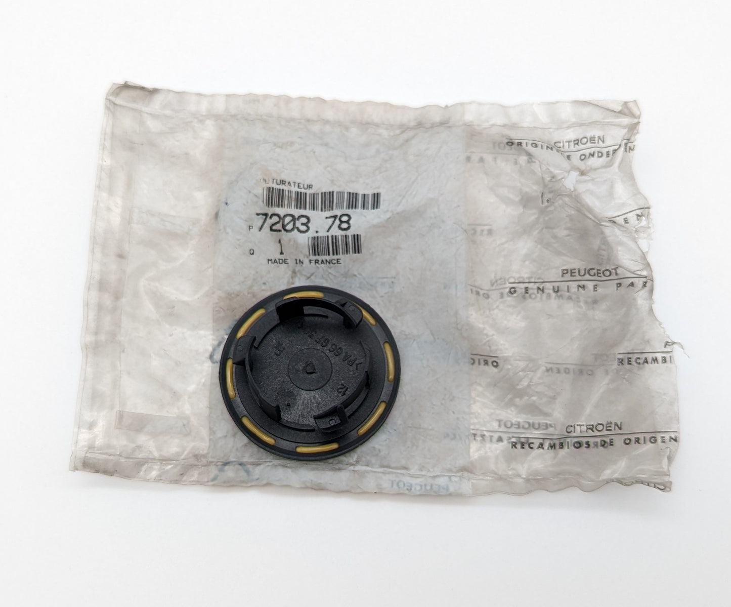 Citroen AX Body Plug/ Blanking Cap, 7203.78, 720378, 7203 78