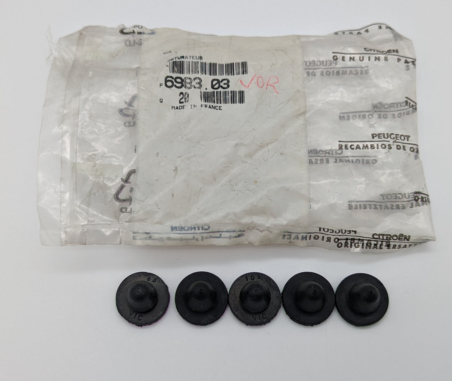 Citroen AX Body Plugs, 6983.03, 698303