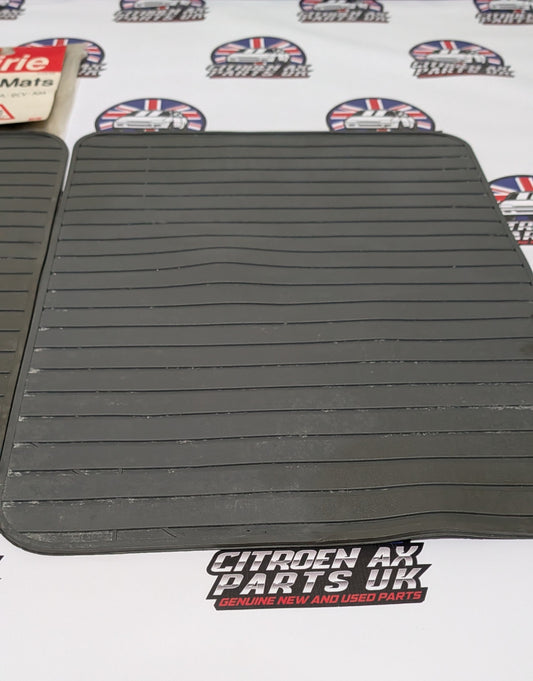 Citroen AX Grey Tailored Rear Rubber Mats
