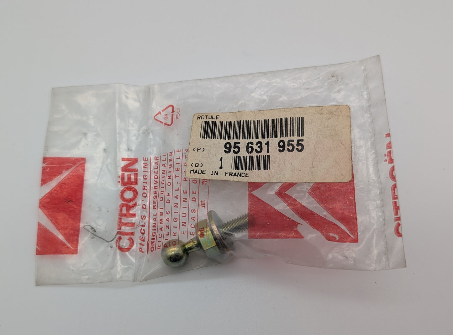 Citroen AX Rear Window Hoist Ball, 95 631 955, 95631955