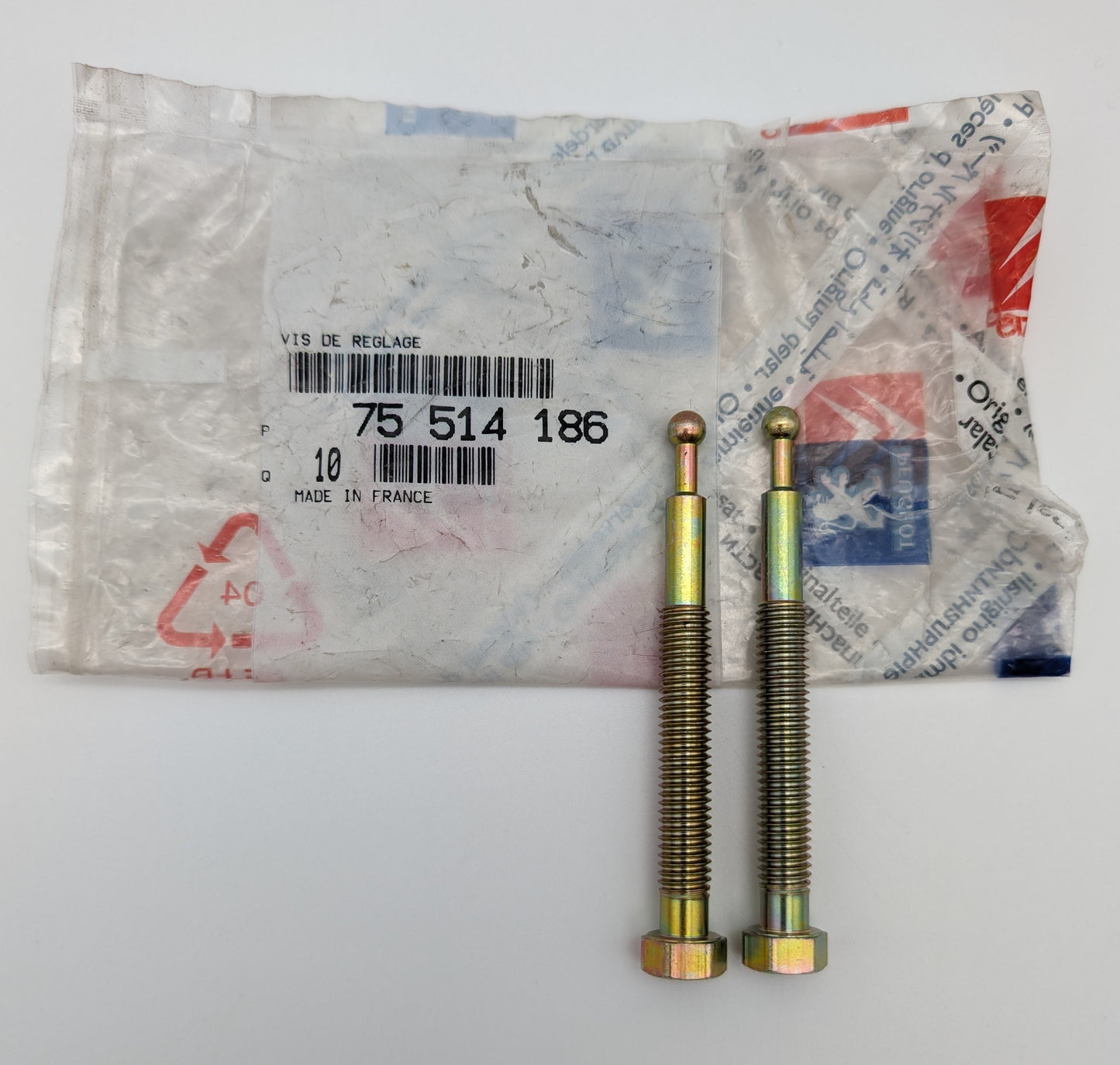Citroen AX headlight adjuster bolts long 75 514 186