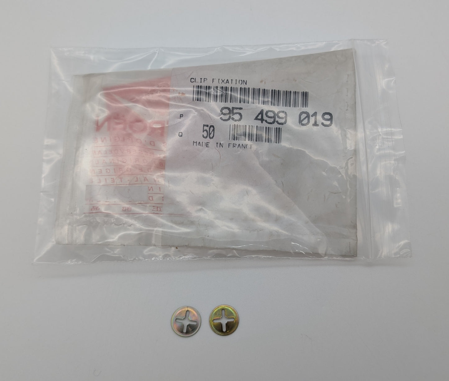 Citroen AX MK2 Bonnet Emblem Badge Clips, 95 499 019