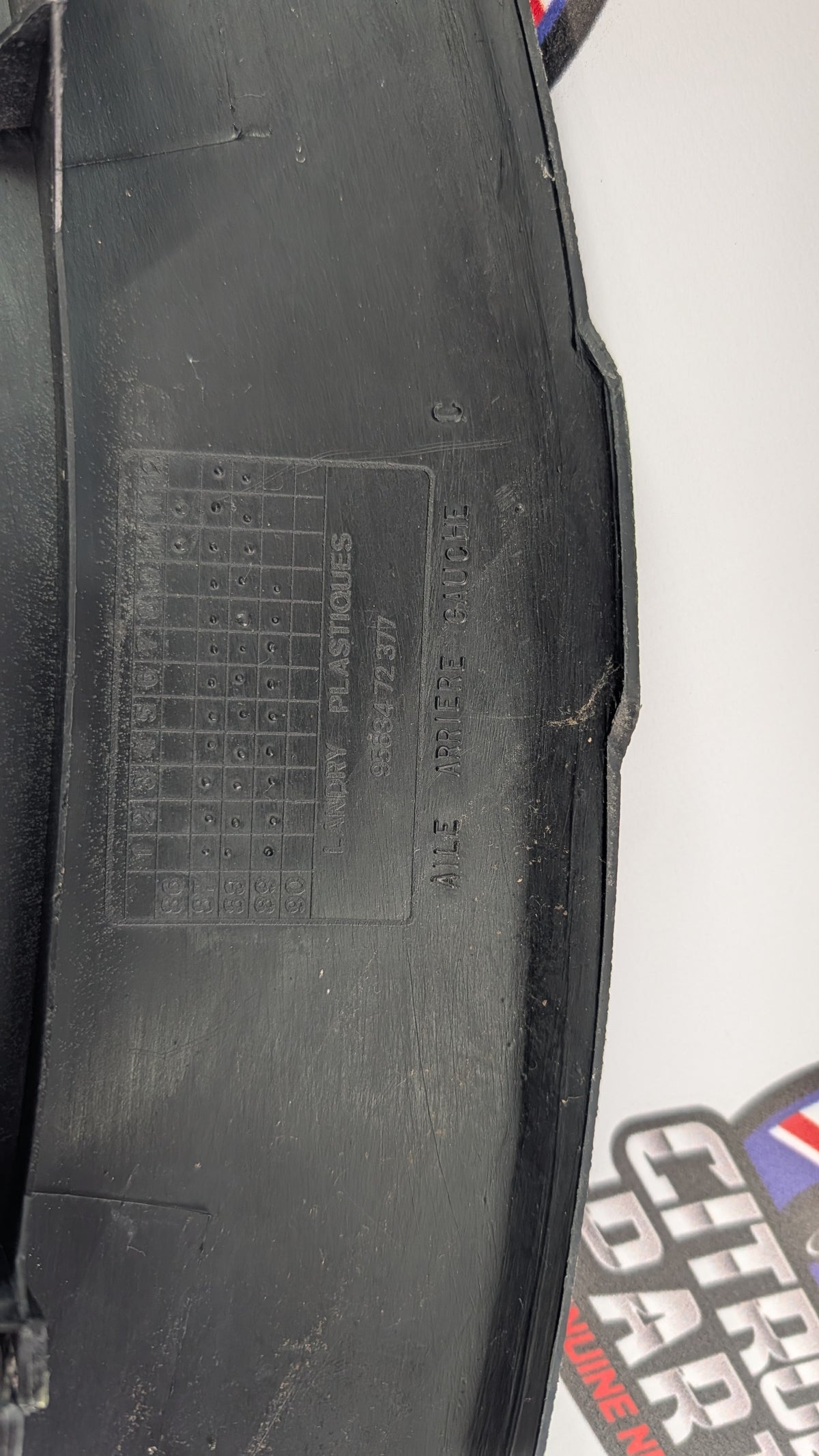 Citroen AX GT, GTI, Left Rear Wing Trim (AILE ARRIERE GAUCHE)