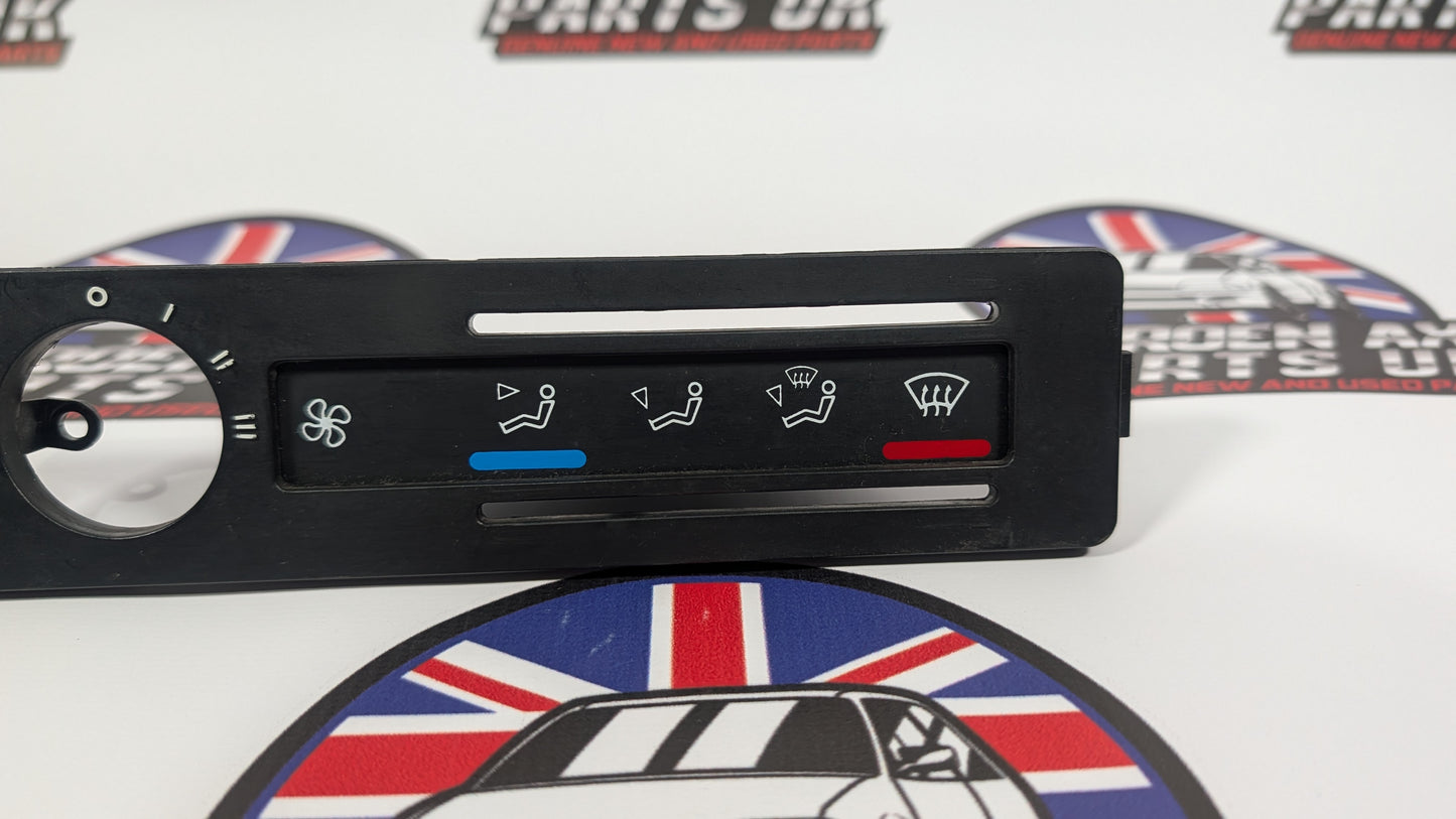 Citroen AX Mk2 Heater Control Fascia Trim