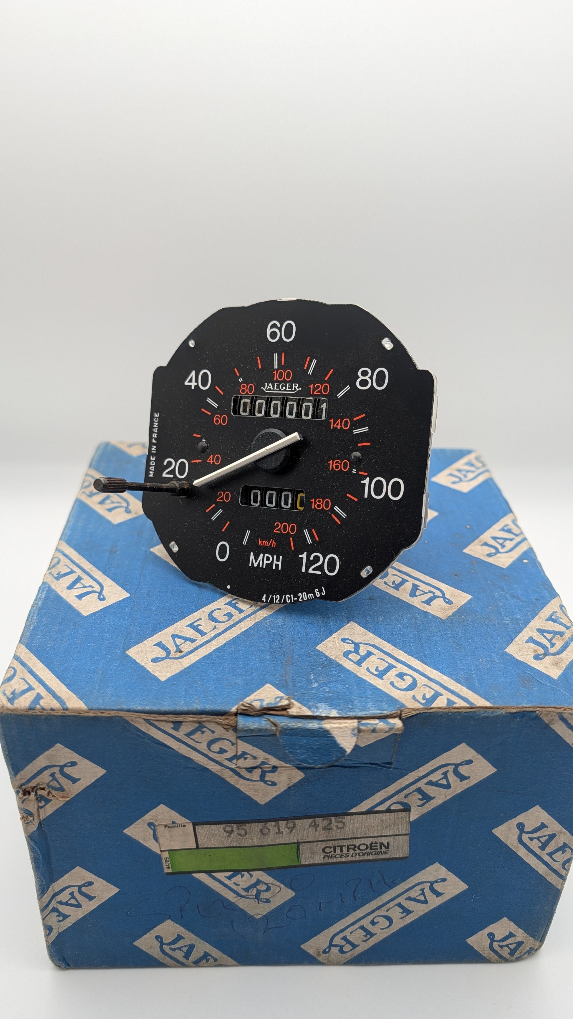 Citroen AX MK I RHD Speedometer Jaeger, 95619425 