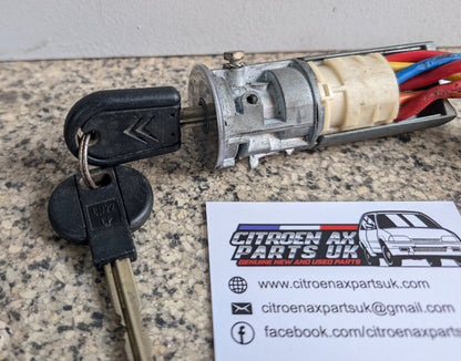 Citroen AX Mk2 Ignition Barrel And Key