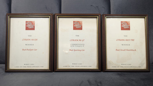 Cars Of The Years Award 1988 - Main Dealer Pictures and Frames.
