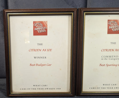 Cars Of The Years Award 1988 - Main Dealer Pictures and Frames.